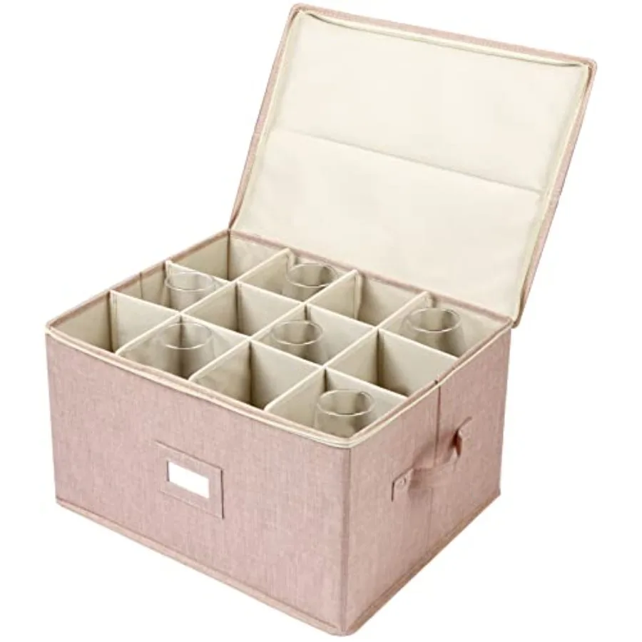 Wine Glass Storage Box, Stemware Storage Containers Cases with Dividers, Stackable Moving plies for 12 Wine Glasses, Drinkware,
Wine Glass Storage Box, Stemware Storage Containers Cases with Dividers, Stackable Moving plies for 12 Wine Glasses, Drinkware,