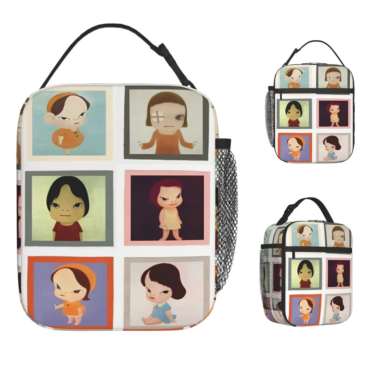 Yoshitomo Lunch Bag Japanese artist School Lunch Box For Child Aesthetic Tote Food Bags Waterproof Portable Zipper Cooler Bag
Yoshitomo Lunch Bag Japanese artist School Lunch Box For Child Aesthetic Tote Food Bags Waterproof Portable Zipper Cooler Bag