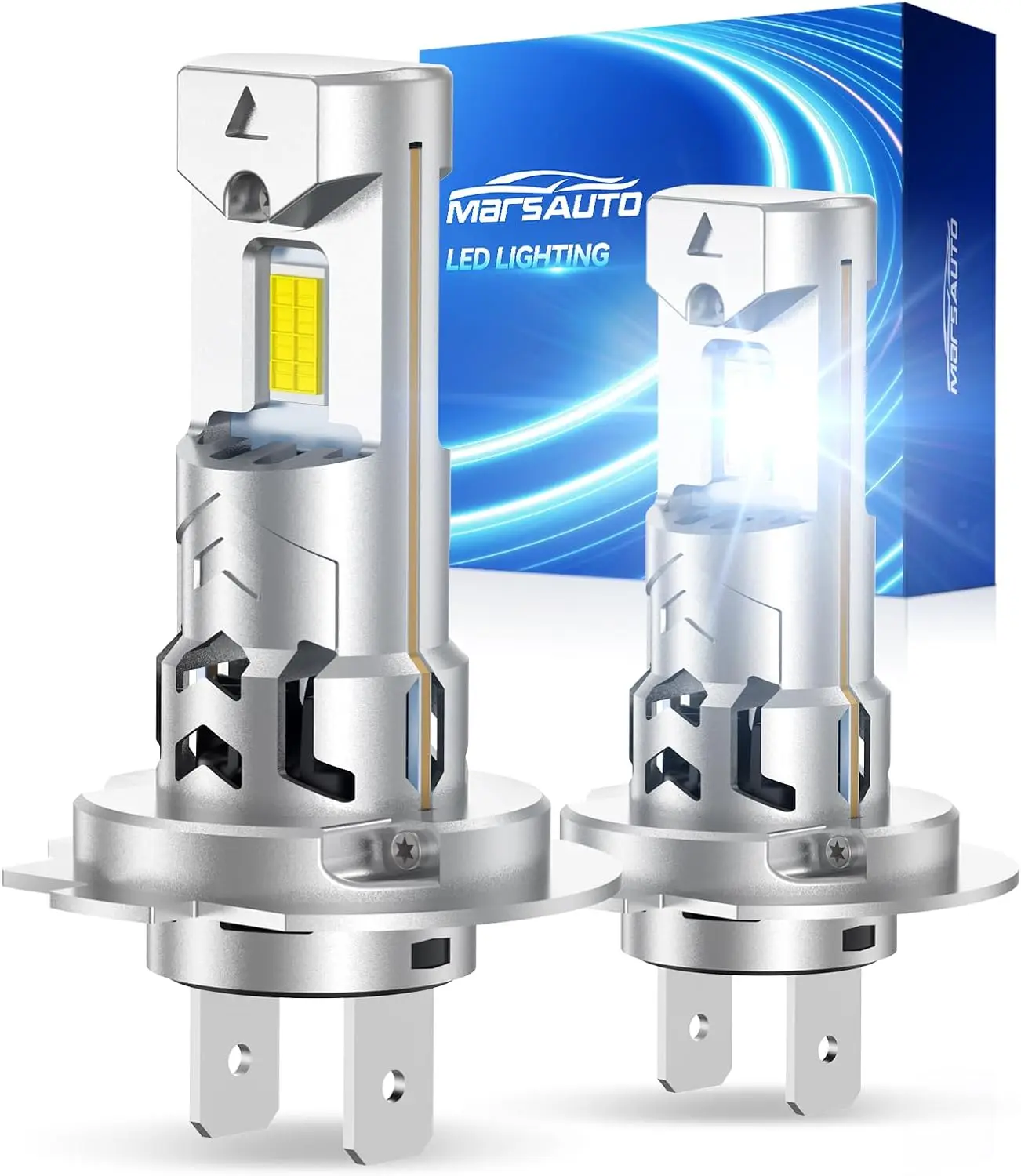 H7 LED Lights for Car, 60000LM 6500K High Beam Low Beam Fog Bulbs, Plug and Play, 80000Hrs Lifespan
H7 LED Lights for Car, 60000LM 6500K High Beam Low Beam Fog Bulbs, Plug and Play, 80000Hrs Lifespan