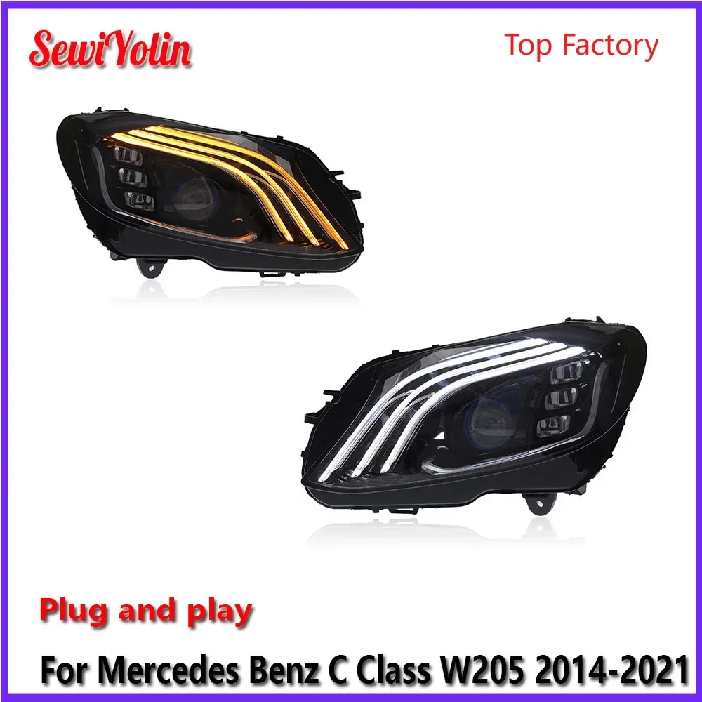 Car LED Headlight Light Assemblies For Mercedes Benz C Class W205 2014-2021 C180 Fog DRL Brake Turn Signal Lamp Plug And Play
Car LED Headlight Light Assemblies For Mercedes Benz C Class W205 2014-2021 C180 Fog DRL Brake Turn Signal Lamp Plug And Play