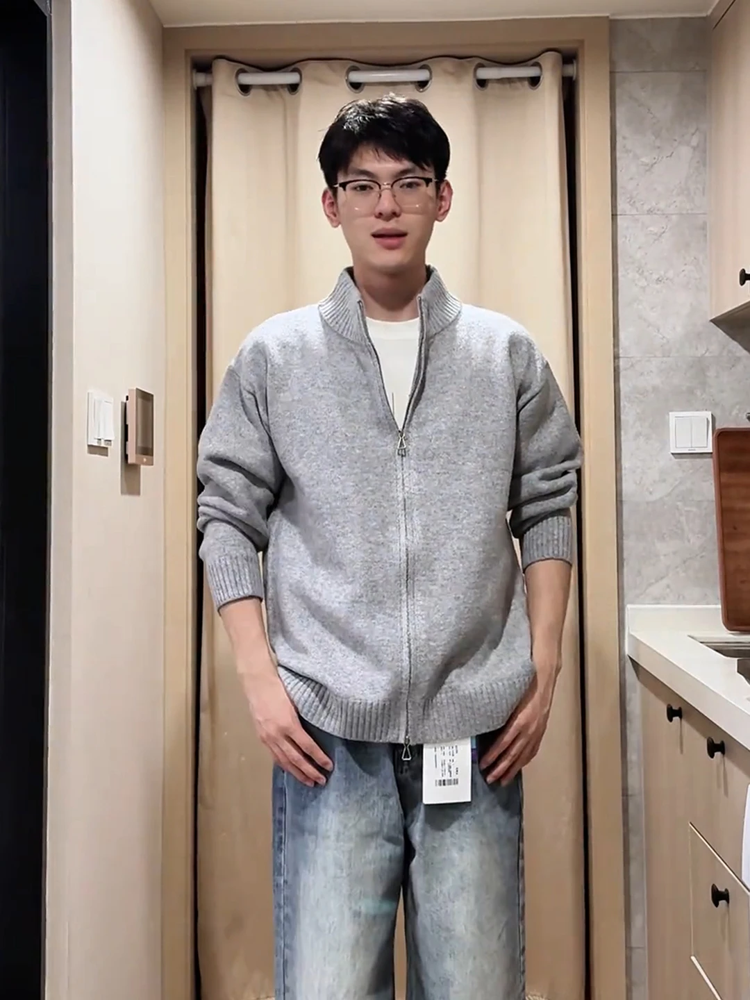 Wang Anyu Men's Thiened Winter Sweater Double Zipper Open Cardigan Knitted Long Sve Warm Coat Stand Collar Leisure Sle
Wang Anyu Men's Thiened Winter Sweater Double Zipper Open Cardigan Knitted Long Sve Warm Coat Stand Collar Leisure Sle