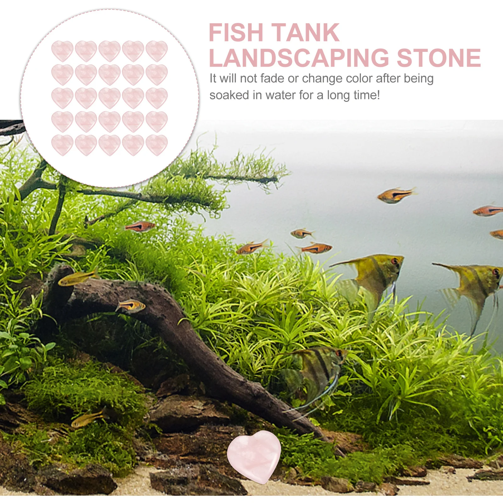 30Pcs Decorative Aquarium Stones Heart Crystal Fish Tank Crystal Ornaments Delicate Decorative Aquarium Stones
30Pcs Decorative Aquarium Stones Heart Crystal Fish Tank Crystal Ornaments Delicate Decorative Aquarium Stones