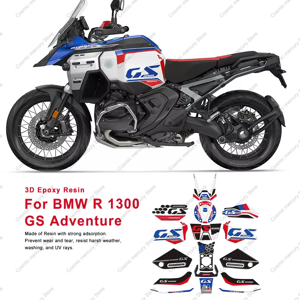 Motorcycle Accessories Tank Pad Sticker Kit 3D Resin Waterproof Protective Sticker For BMW R 1300 GS Adventure ADV
Motorcycle Accessories Tank Pad Sticker Kit 3D Resin Waterproof Protective Sticker For BMW R 1300 GS Adventure ADV