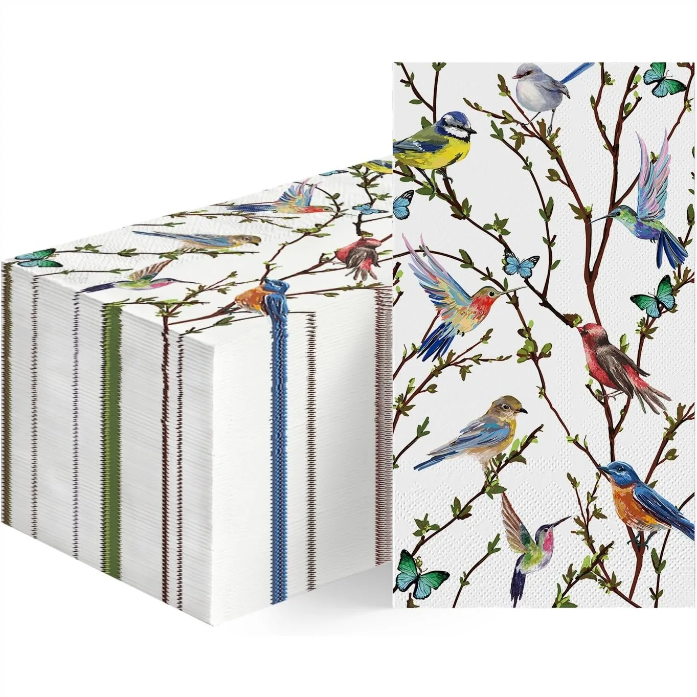 100 Spring Summer Disposable Paper Guest Napkins with Watercolor Birds Branch, Hand Towel for Party Lunch Dinner Kitchen
100 Spring Summer Disposable Paper Guest Napkins with Watercolor Birds Branch, Hand Towel for Party Lunch Dinner Kitchen