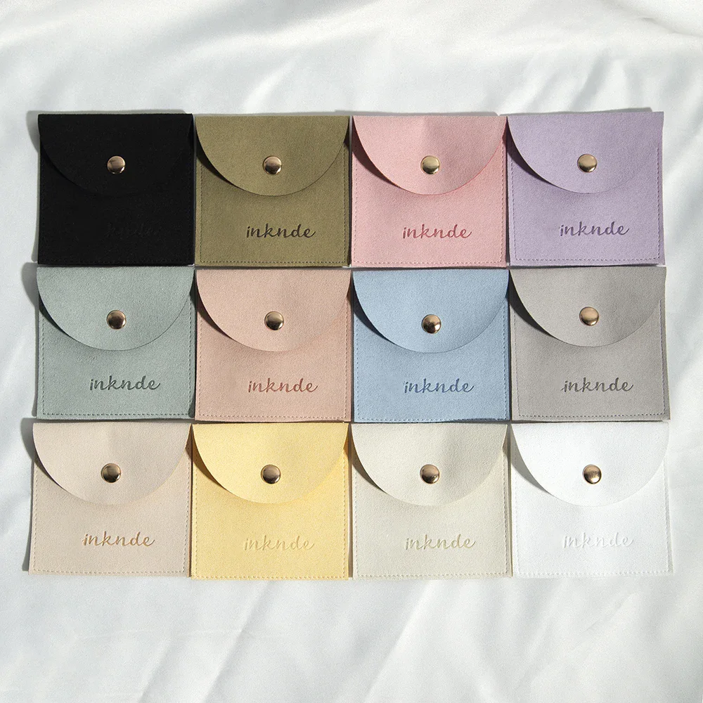 50Pcs Personalized Gold Snap Microfiber Jewelry Pouch 6x6cm Green Suede Velvet Earrings Jewellery Bag Custon Logo for Wedding
50Pcs Personalized Gold Snap Microfiber Jewelry Pouch 6x6cm Green Suede Velvet Earrings Jewellery Bag Custon Logo for Wedding