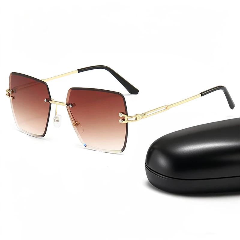 Fashion Vintage Classic Design Rimless Square Sunglasses For Men Women Trend Retro Ocean Gradient Metal Sun Glasses Eyewear 2025
Fashion Vintage Classic Design Rimless Square Sunglasses For Men Women Trend Retro Ocean Gradient Metal Sun Glasses Eyewear 2025