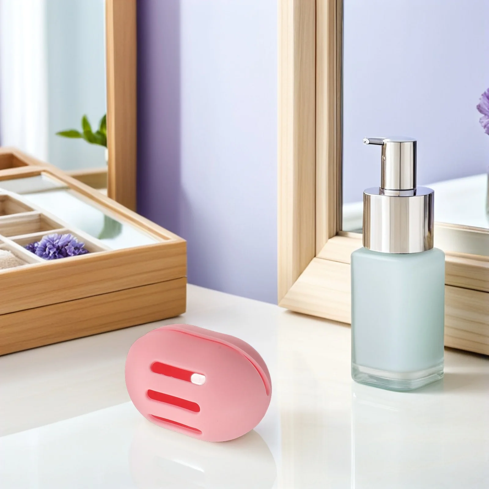 5Pcs Makeup Sponge Organizer Case - Stylish Round Sponge Holder with Quick-Dry Ventilation Design Travel-Ready Compact Size Fits
5Pcs Makeup Sponge Organizer Case - Stylish Round Sponge Holder with Quick-Dry Ventilation Design Travel-Ready Compact Size Fits
