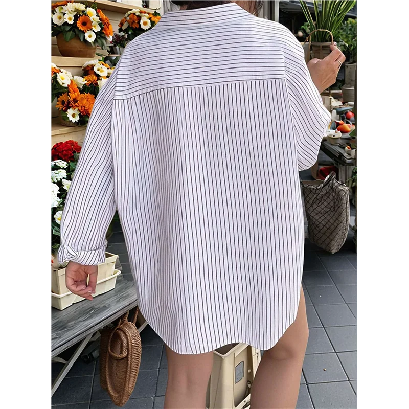 ABP-Womens Shirts Button Down Stripe Long Sleeve Blouse Fashion Casual Tops 2025
ABP-Womens Shirts Button Down Stripe Long Sleeve Blouse Fashion Casual Tops 2025