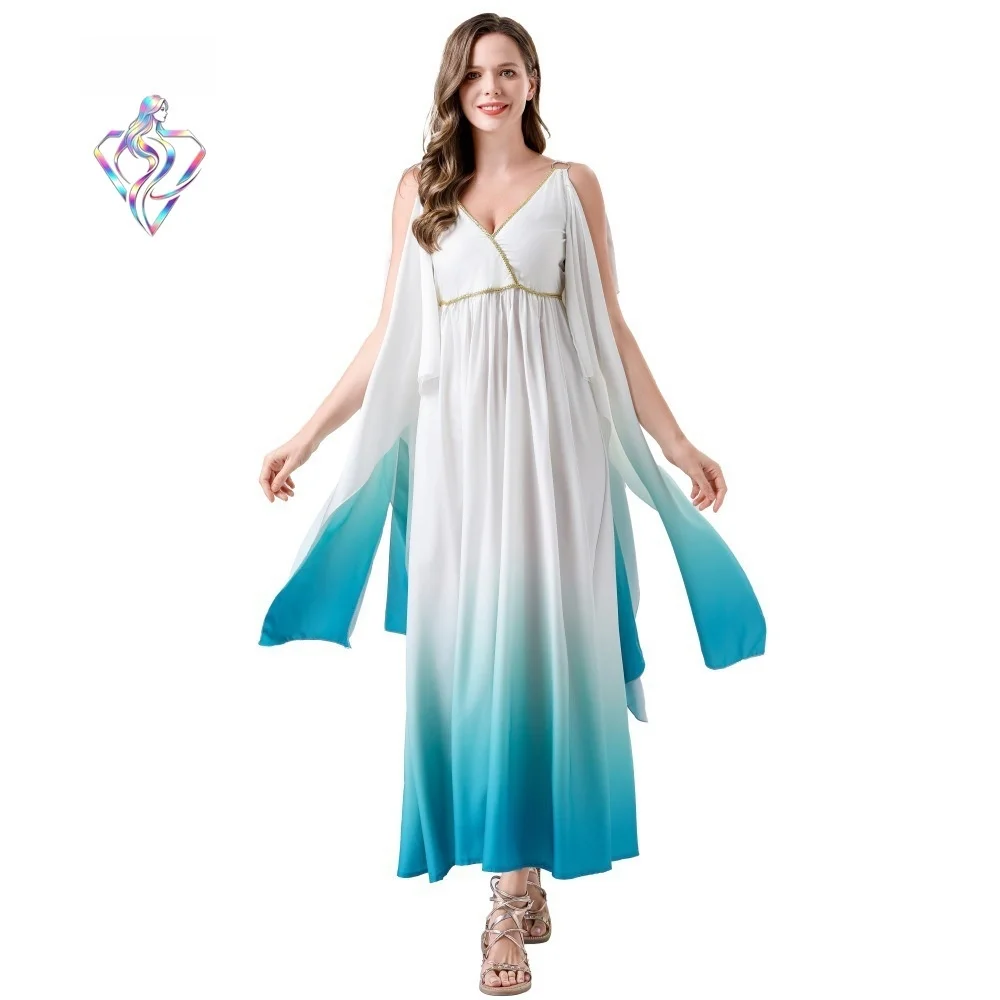 2025 New Halloween Gradual White Green Sleeveless Loose Dress Fashionable Holiday Costume Women's Ethnic Stage Wear
2025 New Halloween Gradual White Green Sleeveless Loose Dress Fashionable Holiday Costume Women's Ethnic Stage Wear