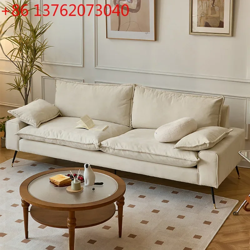 Nordic fabric sofa living room small apartment retro technology cloth light luxury cream style sofa
Nordic fabric sofa living room small apartment retro technology cloth light luxury cream style sofa