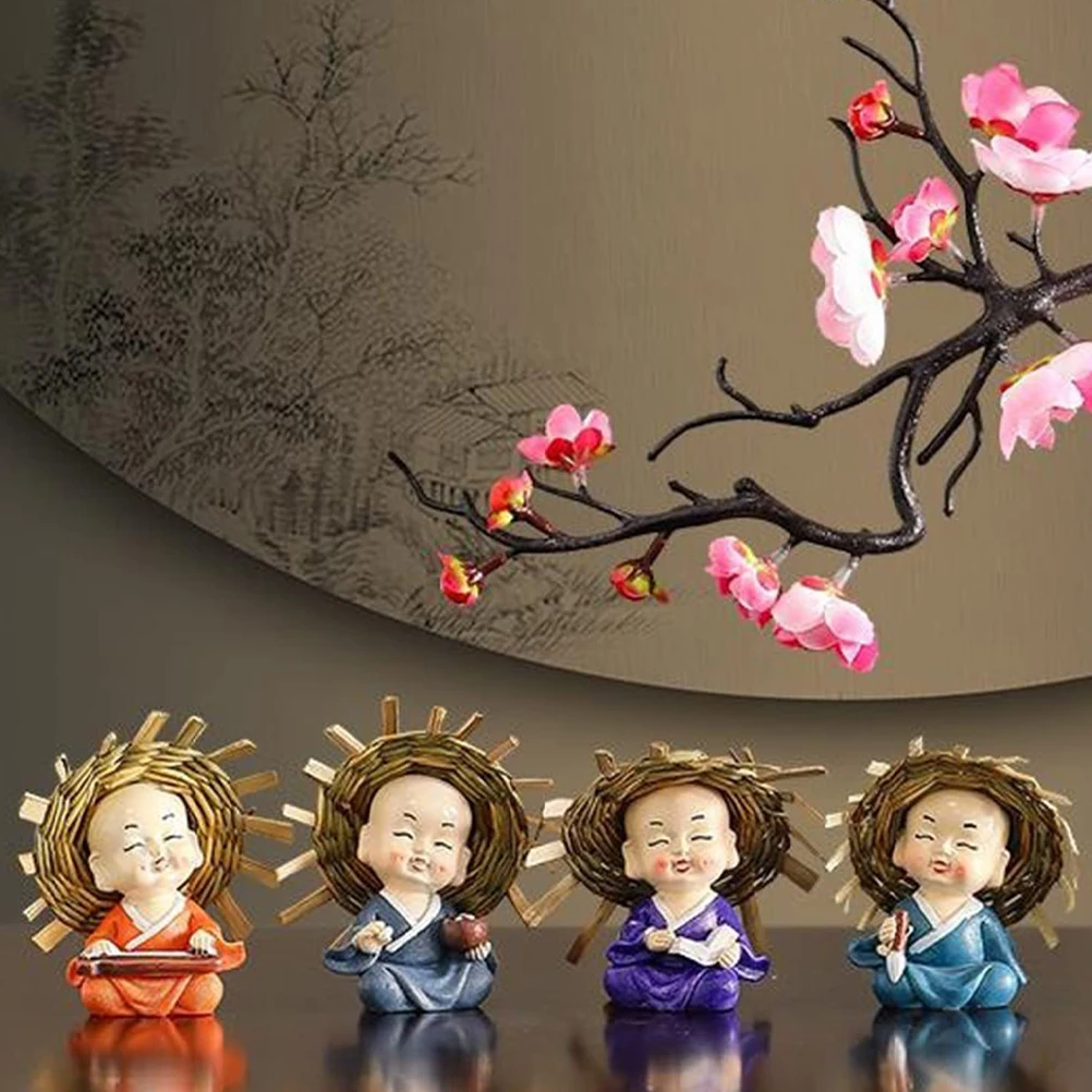 4Pcs Smile Four Monk Resin Crafts Adorable Little Monks for Car Dashboard Home Decor Bonsai Ornaments Car Dashboard Decorations
4Pcs Smile Four Monk Resin Crafts Adorable Little Monks for Car Dashboard Home Decor Bonsai Ornaments Car Dashboard Decorations
