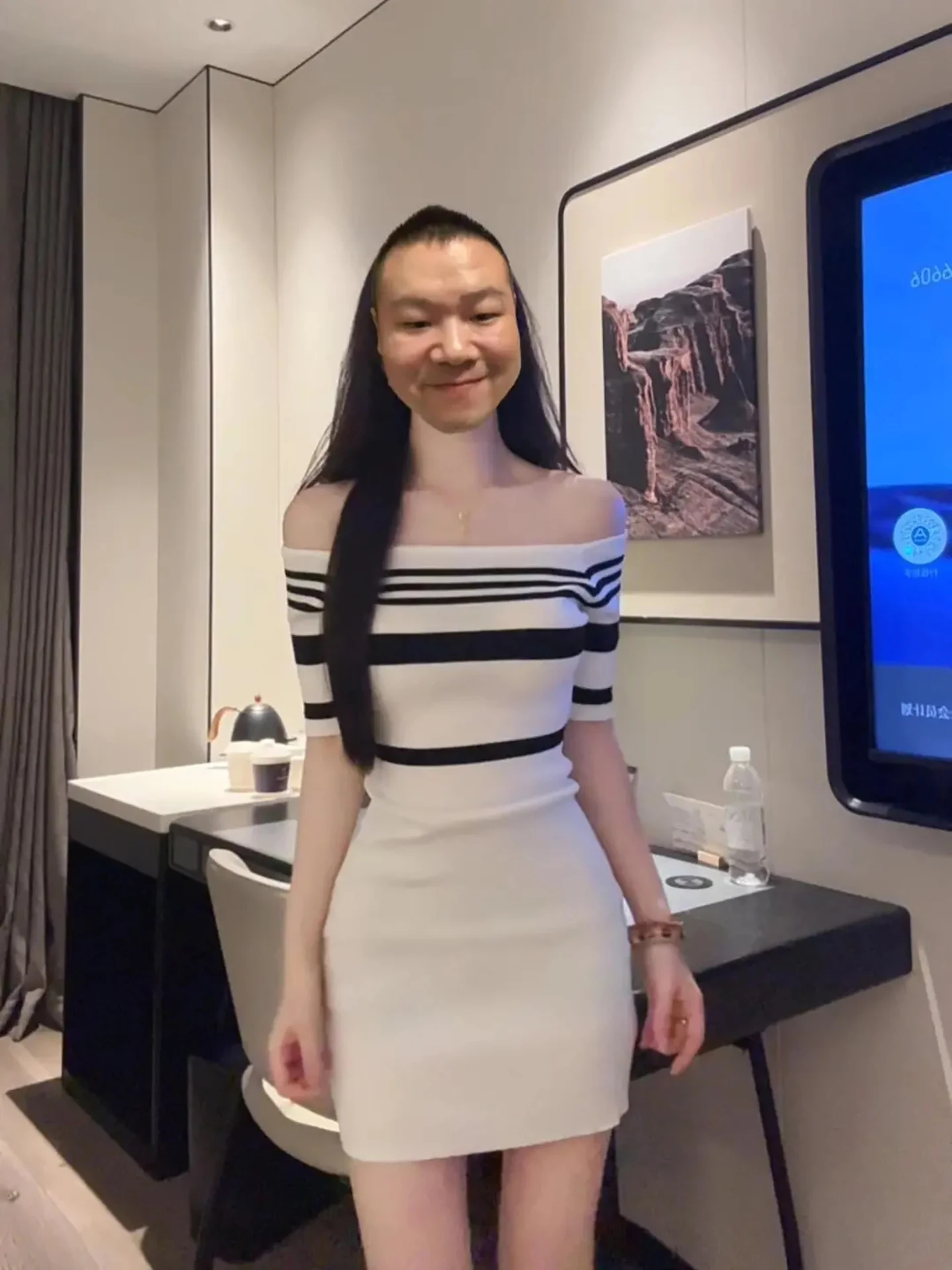 Elegant Ladylike Striped Colorblock Slimming Short Dress Women's Fashion Spring Summer High Waist Bicolor Contrast Bodycon Skirt
Elegant Ladylike Striped Colorblock Slimming Short Dress Women's Fashion Spring Summer High Waist Bicolor Contrast Bodycon Skirt