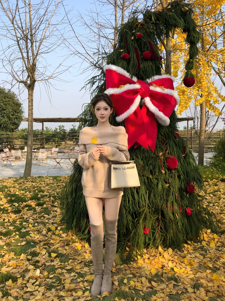 M900 Pure Desire One-oulder Knitted Sweater Women's Loose Slimming Ne Hanging oulder Mid-Length Top New 2026 Sle
M900 Pure Desire One-oulder Knitted Sweater Women's Loose Slimming Ne Hanging oulder Mid-Length Top New 2026 Sle