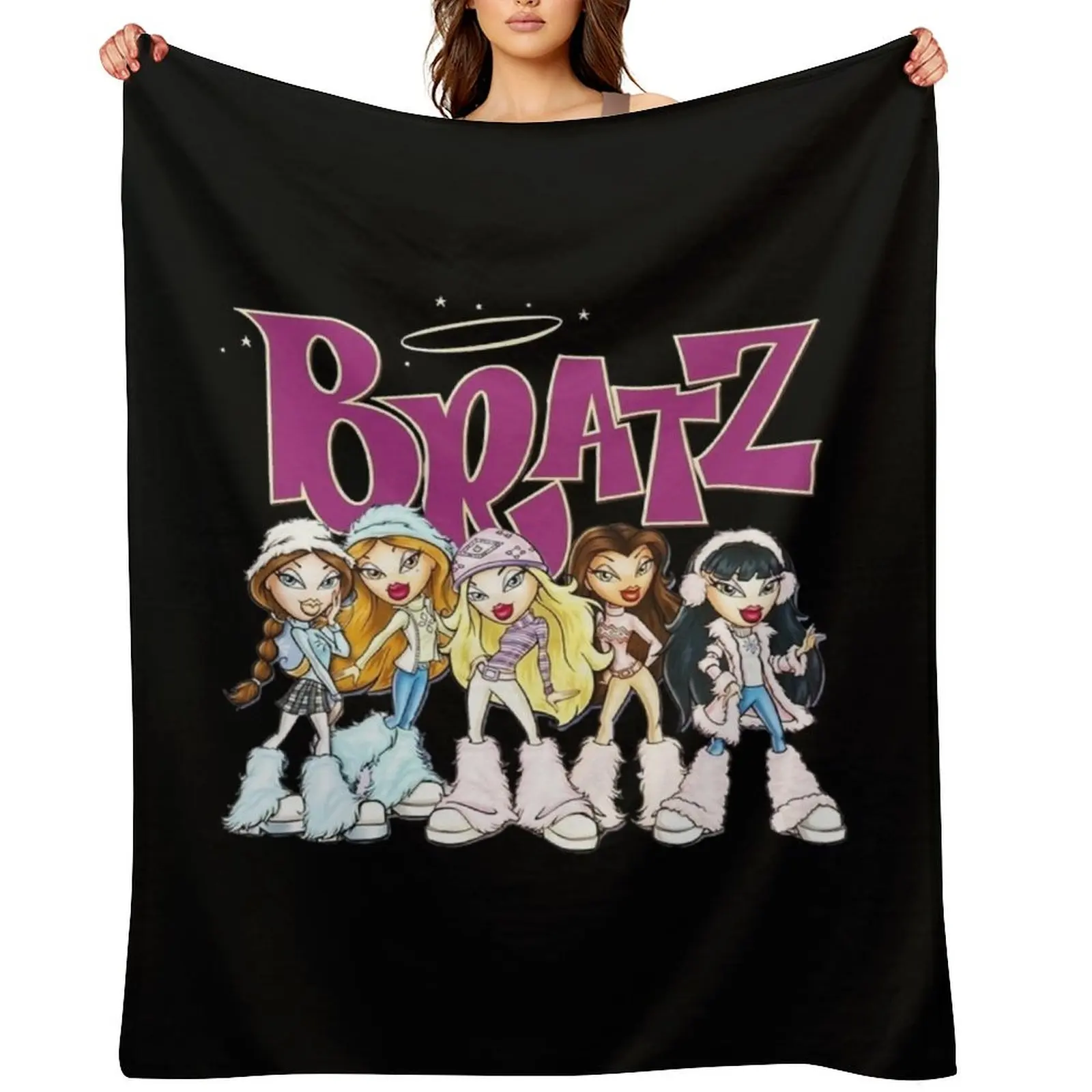 Bratz Throw Blanket Retros Moving Camping Thermals For Travel Blankets
Bratz Throw Blanket Retros Moving Camping Thermals For Travel Blankets
