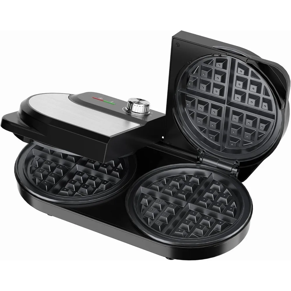 HAOYUNMA Double Waffle Maker 6 Inch, 1400W Belgian Waffle Maker for Breakfast and Snacks
HAOYUNMA Double Waffle Maker 6 Inch, 1400W Belgian Waffle Maker for Breakfast and Snacks