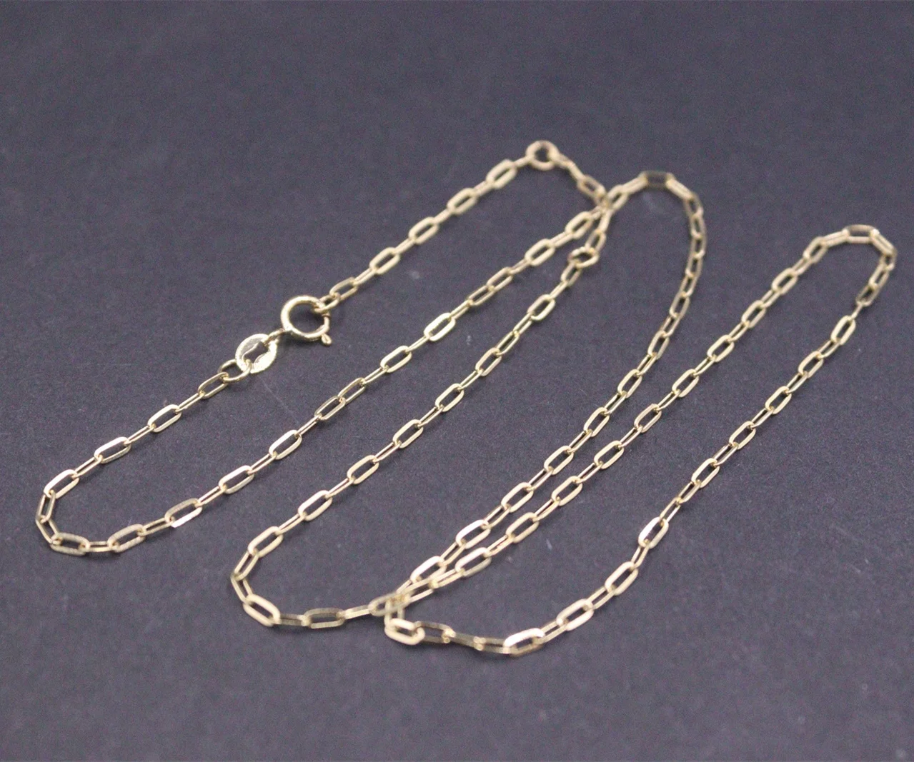 Real Pure 18K Yellow Gold Chain 1.8mm Square O Link Necklace 2.5-2.7g 18inch
Real Pure 18K Yellow Gold Chain 1.8mm Square O Link Necklace 2.5-2.7g 18inch