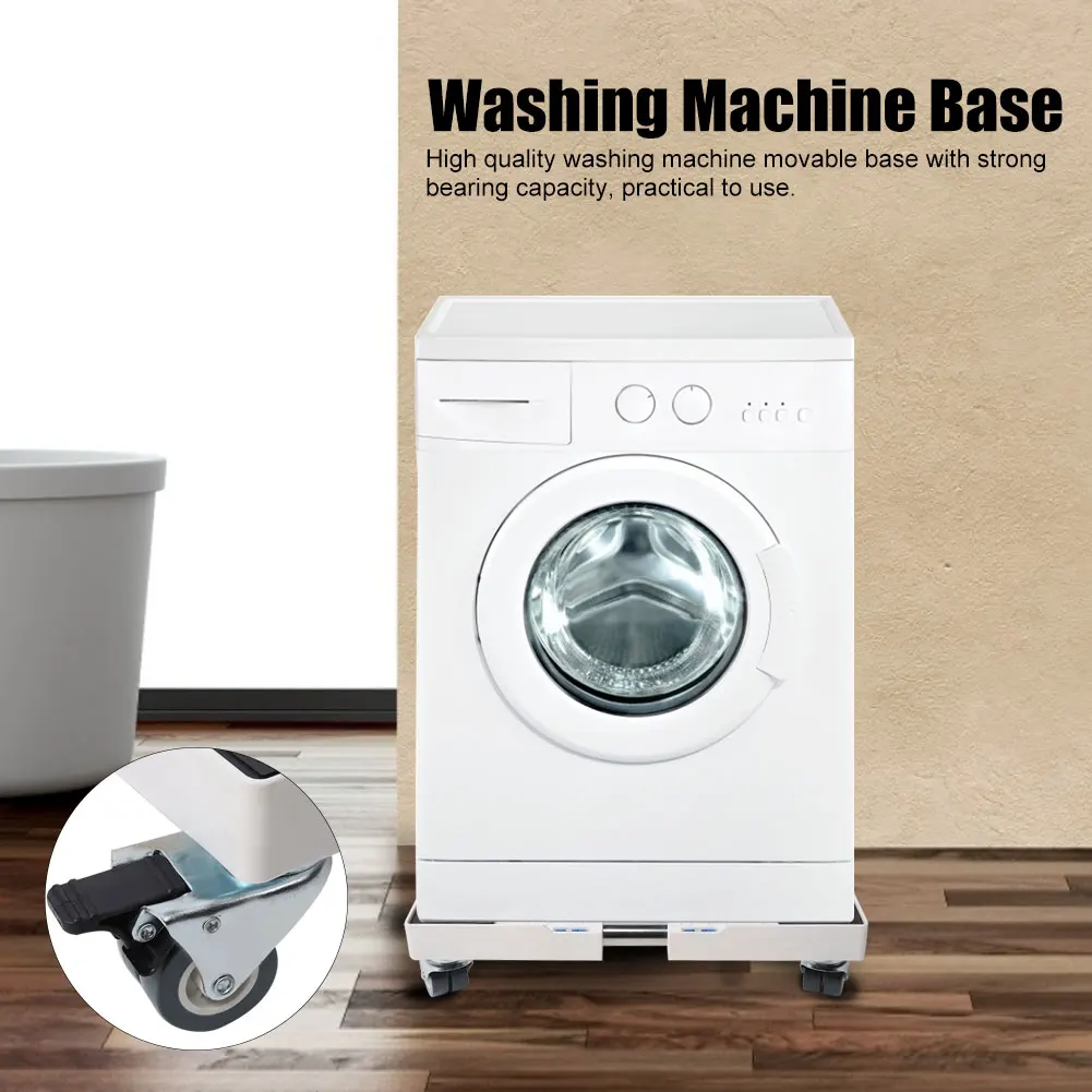 Washing Machine Base Refrigerator Support Rack Movable Base Stand ABS Plastic Frame Stainless Steel Tube 8 Wheels Stand
Washing Machine Base Refrigerator Support Rack Movable Base Stand ABS Plastic Frame Stainless Steel Tube 8 Wheels Stand
