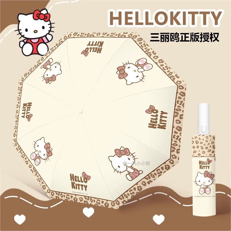 Sanrio Hello Kitty Portable Umbrella Leopard Print Uv Protection Dual Use For Rain And Sun Cute Auto Open And Manual Open
Sanrio Hello Kitty Portable Umbrella Leopard Print Uv Protection Dual Use For Rain And Sun Cute Auto Open And Manual Open