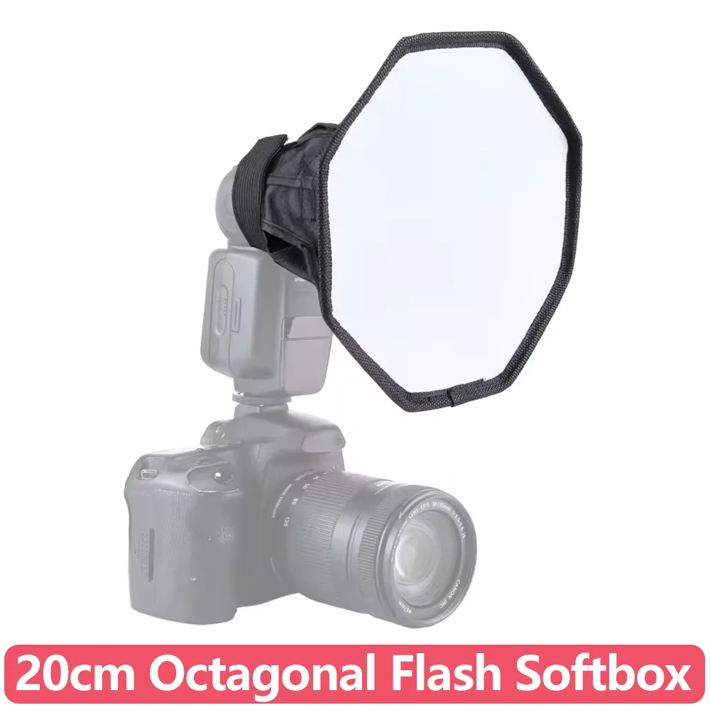 20cm 7.9inch Octagonal Softbox Diffuser Portable Flash Speedlight Soft Box for Canon Nikon Sony DSLR Camera On-Camera Photograph
20cm 7.9inch Octagonal Softbox Diffuser Portable Flash Speedlight Soft Box for Canon Nikon Sony DSLR Camera On-Camera Photograph