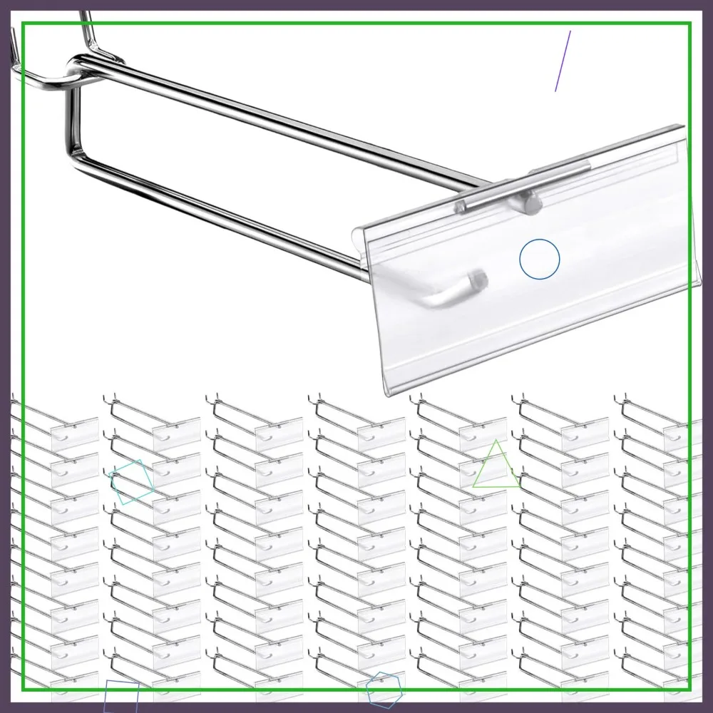 50 Pcs Metal Pegboard Hooks with Label Holders, 11 Inch for 1/8" to 1/4" Pegboards, Price Tag Display Rack for Garage Retail
50 Pcs Metal Pegboard Hooks with Label Holders, 11 Inch for 1/8" to 1/4" Pegboards, Price Tag Display Rack for Garage Retail