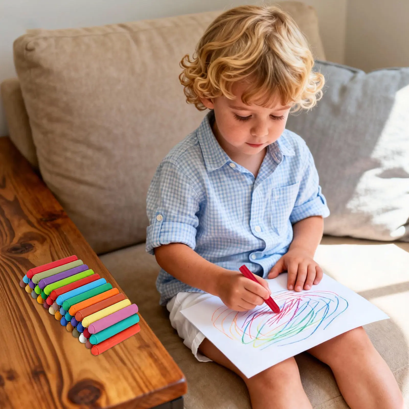 48 шт. безпыльных водорастворимых мелков с удобным захватом для обучения, рисования, письма, использования в помещении и на улице
48 шт. безпыльных водорастворимых мелков с удобным захватом для обучения, рисования, письма, использования в помещении и на улице