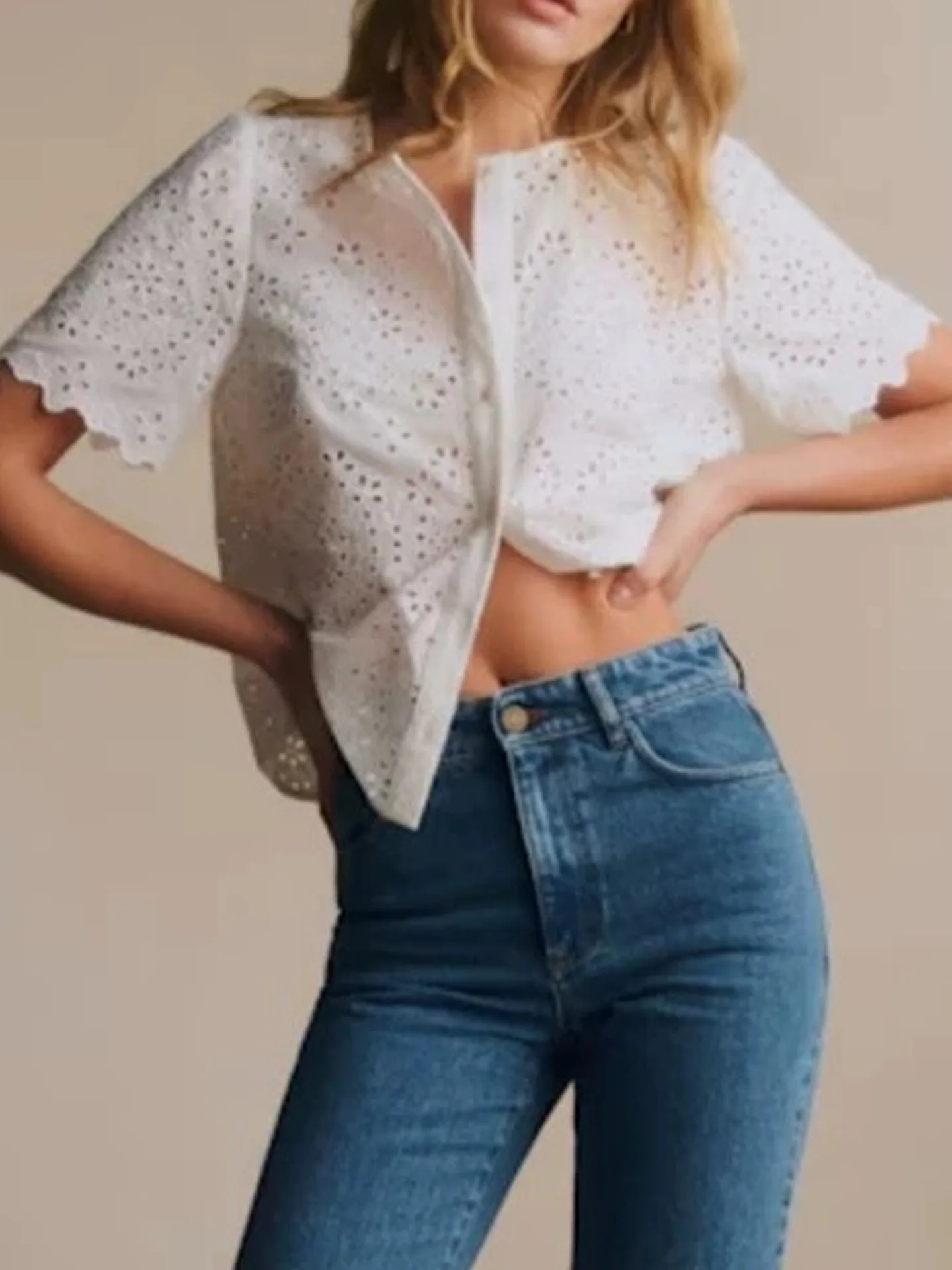 Withered White Lace Hollow Embroidery Short Sleeved Slimming Top Shirt For Women Clothes Shirts & Blouses Women's Clothes Shirts
Withered White Lace Hollow Embroidery Short Sleeved Slimming Top Shirt For Women Clothes Shirts & Blouses Women's Clothes Shirts