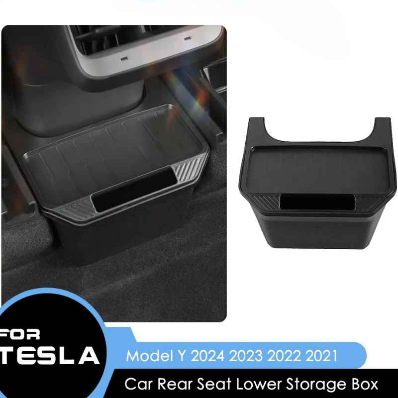 For Tesla Model Y 2021-2024 Rear Center Console Storage Box TPE Organizer Box with Cover Trash Can Under Seat Car Accessories
For Tesla Model Y 2021-2024 Rear Center Console Storage Box TPE Organizer Box with Cover Trash Can Under Seat Car Accessories