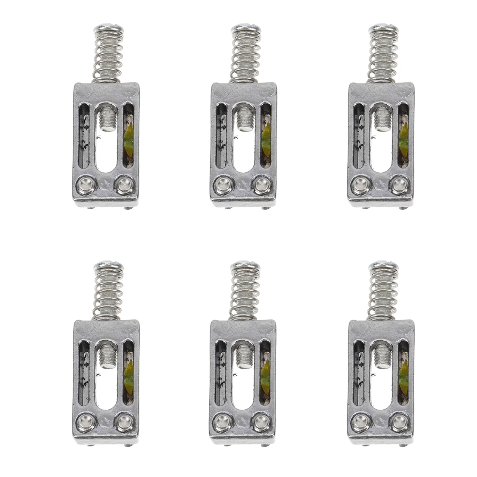 6 Pcs Electric Guitar Strings Bridge Intonation Saddle Tremolo Parts Zinc Alloy Strain Plate
6 Pcs Electric Guitar Strings Bridge Intonation Saddle Tremolo Parts Zinc Alloy Strain Plate