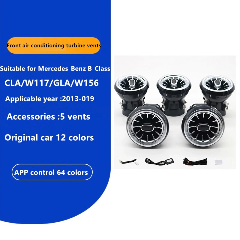 for Mercedes-Benz CLA W117 GLA W156 BLG W176 air conditioning vent for Mercedes-Benz CLA W117 GLA W156 BLG W176 interior atmosph
for Mercedes-Benz CLA W117 GLA W156 BLG W176 air conditioning vent for Mercedes-Benz CLA W117 GLA W156 BLG W176 interior atmosph