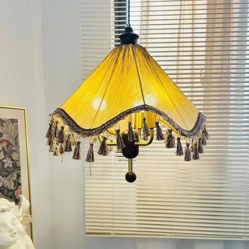SANDYHA Tassel Pendant Lights Retro Fabric Patterned Hanging Chandelier Living Room Dining Table Lighting Bedroom Bedside Lamp
SANDYHA Tassel Pendant Lights Retro Fabric Patterned Hanging Chandelier Living Room Dining Table Lighting Bedroom Bedside Lamp
