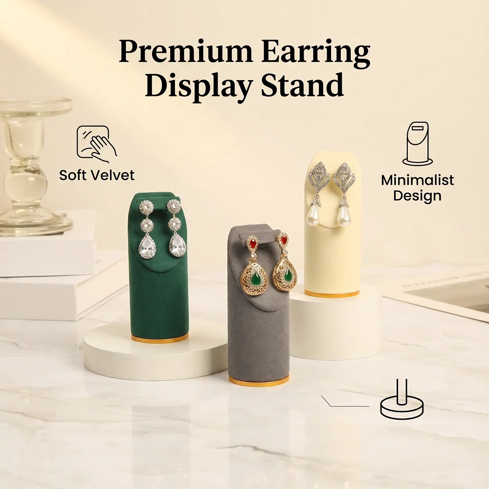 1 Pcs Earrings Jewelry Packaging Display Earring Display Stand Earring Storage Rack Velvet For Women & Men Earring Storage
1 Pcs Earrings Jewelry Packaging Display Earring Display Stand Earring Storage Rack Velvet For Women & Men Earring Storage