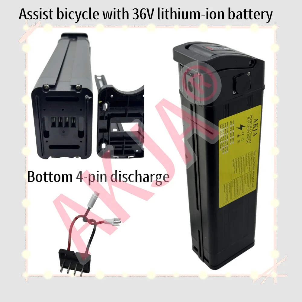 Power assisted bicycle 36V50AH 18650 large capacity lithium battery pack, suitable for Silverfish motors below 500W-2000W
Power assisted bicycle 36V50AH 18650 large capacity lithium battery pack, suitable for Silverfish motors below 500W-2000W