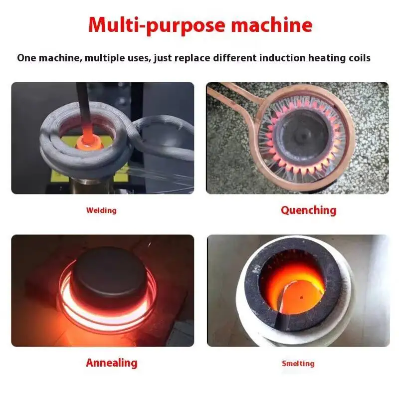 80KW Heating Machine, Induction Heating, High-Frequency Quenching Small Metal Equipment, Melting Furnace
80KW Heating Machine, Induction Heating, High-Frequency Quenching Small Metal Equipment, Melting Furnace