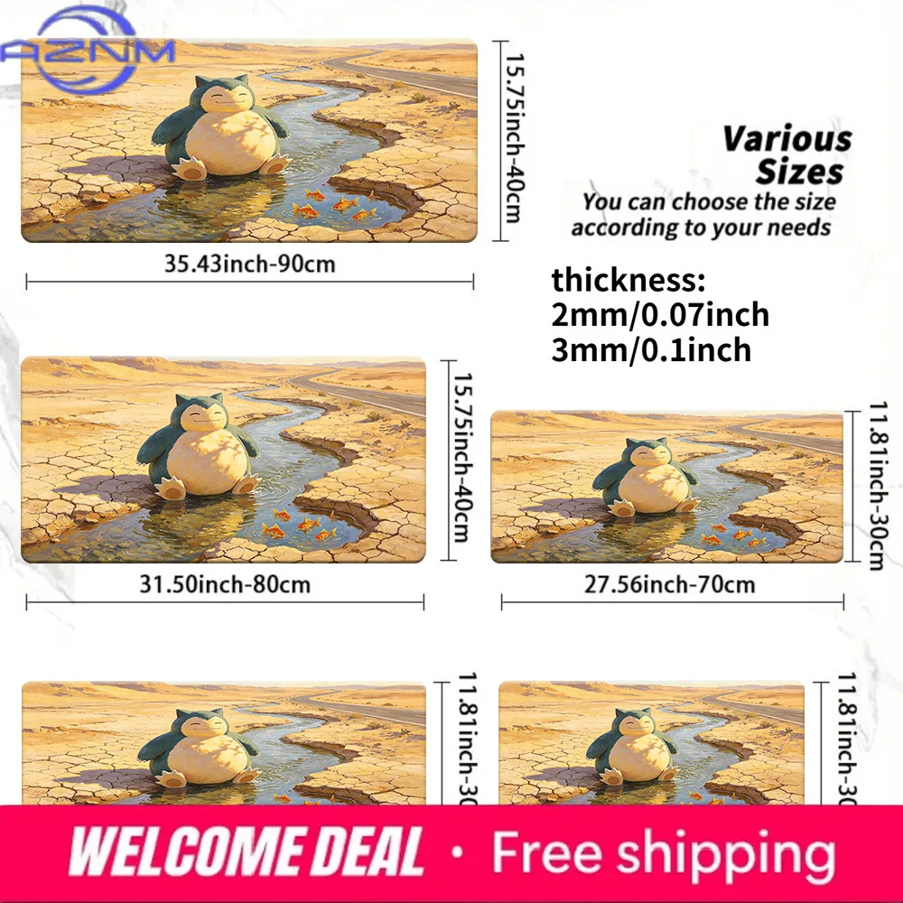 Snorlax Desert Stream Gaming Mouse Pad with Non-Slip Rubber Base
Snorlax Desert Stream Gaming Mouse Pad with Non-Slip Rubber Base