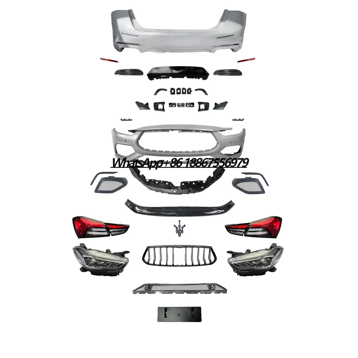 Bodykit for Maserati Ghibli Trofeo Modifications Front Bumper Rear Bumper Grille Bodykit for Maserati Ghibli 2014-2023
Bodykit for Maserati Ghibli Trofeo Modifications Front Bumper Rear Bumper Grille Bodykit for Maserati Ghibli 2014-2023