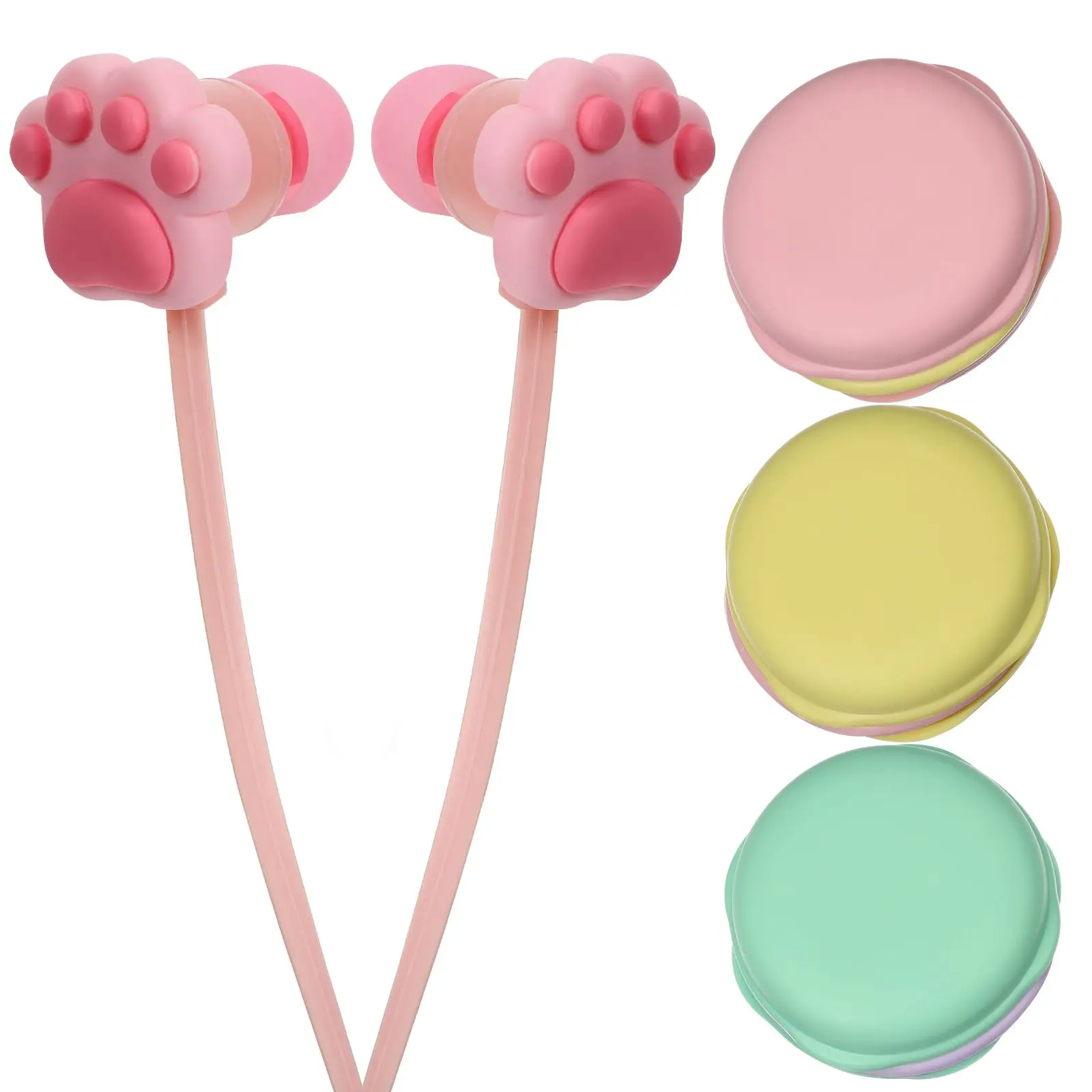 3 Pcs Paw Wired Earbuds In Ear Headphones Corded Control Stereo Sound Noise Earphones Wired Reduction Compatible Devices
3 Pcs Paw Wired Earbuds In Ear Headphones Corded Control Stereo Sound Noise Earphones Wired Reduction Compatible Devices