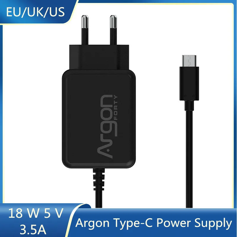 Argon Type-C Power Supply 18W 5V 3.5A for Raspberry Pi 4 Power Adapter Charger For Raspberry Pi 4 Model B Argon One V2 M.2 Cas
Argon Type-C Power Supply 18W 5V 3.5A for Raspberry Pi 4 Power Adapter Charger For Raspberry Pi 4 Model B Argon One V2 M.2 Cas