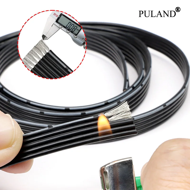 Black 2P/3P/4P/5P/6P/8P/10P/12P/14P Multi Core Silicone Parallel Wire 30/28/26/24/22/20AWG Fexible High Temperature Copper Cable
Black 2P/3P/4P/5P/6P/8P/10P/12P/14P Multi Core Silicone Parallel Wire 30/28/26/24/22/20AWG Fexible High Temperature Copper Cable