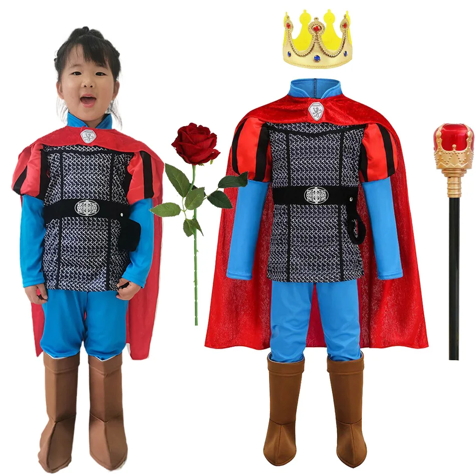 Boys Philip Prince Costume Kids Medieval Knight Royal Outfit with Cape Crown Scepter Rose for Halloween Birthday Party Cosplay
Boys Philip Prince Costume Kids Medieval Knight Royal Outfit with Cape Crown Scepter Rose for Halloween Birthday Party Cosplay