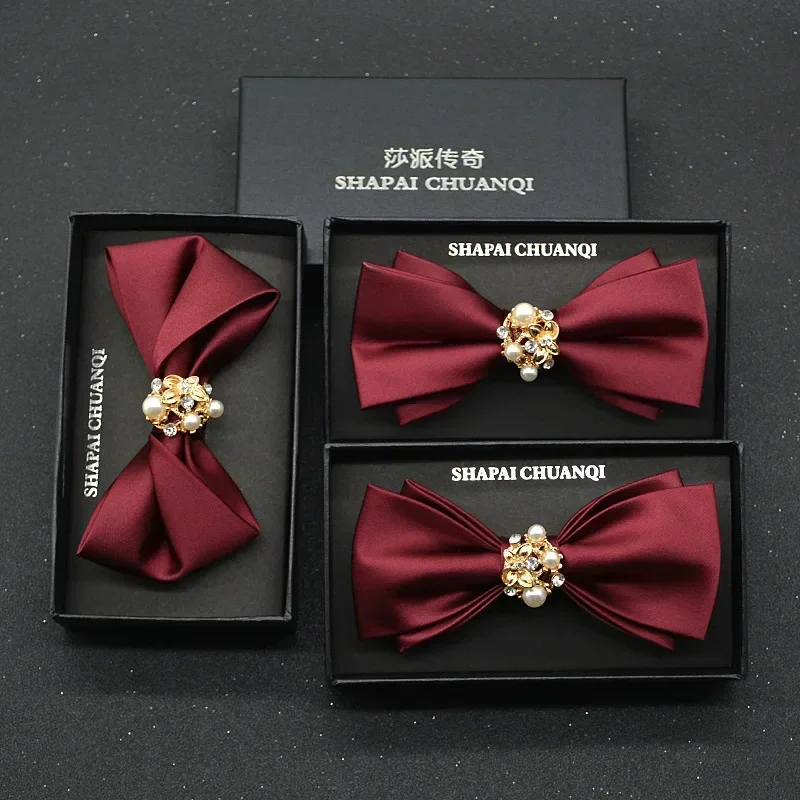 red Knot men's formal suit Korean wine red groom best man wedding double bow brothers bow tie
red Knot men's formal suit Korean wine red groom best man wedding double bow brothers bow tie