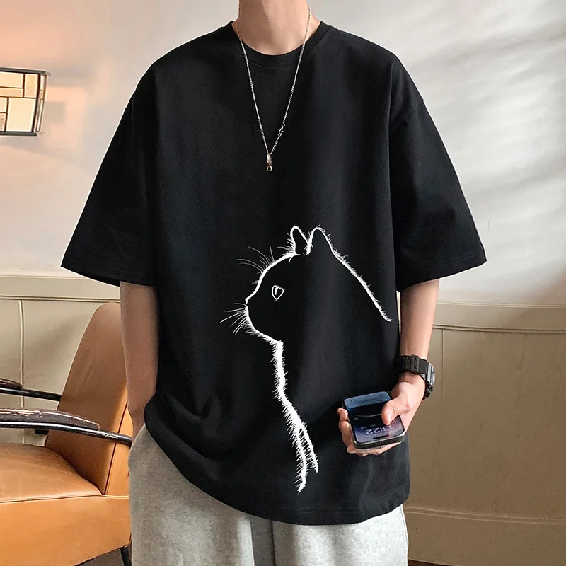 Gift Fashion Brand High Street Hiphop High-quality Lovely Cute Cat Clothing Streetwear Harajuku Cool Man Woman Couple TShirt
Gift Fashion Brand High Street Hiphop High-quality Lovely Cute Cat Clothing Streetwear Harajuku Cool Man Woman Couple TShirt