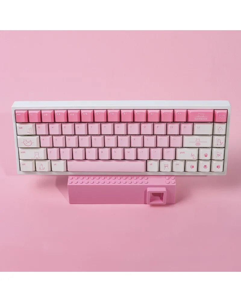 Kitten keycap PBT five-sided sublimation cherry original osume small font pink
Kitten keycap PBT five-sided sublimation cherry original osume small font pink