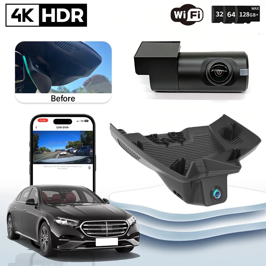 4K 2160P WIFI Camera For Mercedes Benz E Class W214 S214 X214 2024 2025 E300L E260L Night Vision DashCam Car Dvr Video Recorder
4K 2160P WIFI Camera For Mercedes Benz E Class W214 S214 X214 2024 2025 E300L E260L Night Vision DashCam Car Dvr Video Recorder