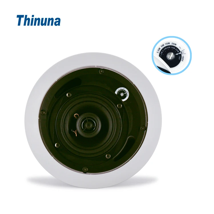 Thinuna MS-5CT/6CT High Performance Indoor Bidirectional Coaxial Ceiling Speaker 120 Watts Output Power Manufacturer Wholesale
Thinuna MS-5CT/6CT High Performance Indoor Bidirectional Coaxial Ceiling Speaker 120 Watts Output Power Manufacturer Wholesale