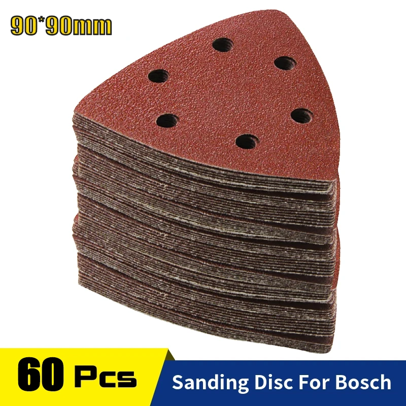 60PCS Triangular Sanding Disc 90mm Delta Sander Hook & Loop Sandpaper Abrasive Tools for Sanding Grit 40-400
60PCS Triangular Sanding Disc 90mm Delta Sander Hook & Loop Sandpaper Abrasive Tools for Sanding Grit 40-400