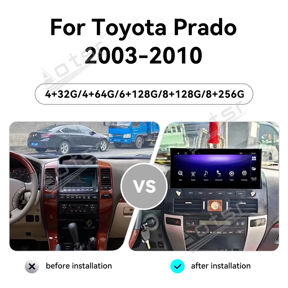 Newest 12.3 Inch Carplay Screen Android For Toyota Prado 2003-2010 Car Radio Stereo Multimedia Player GPS Navigation Head Unit
Newest 12.3 Inch Carplay Screen Android For Toyota Prado 2003-2010 Car Radio Stereo Multimedia Player GPS Navigation Head Unit