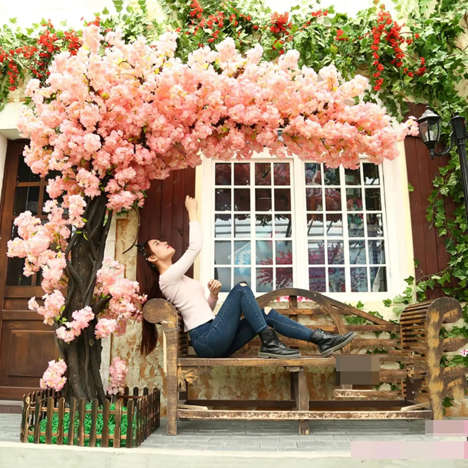 Artificial Cherry Blossomtree Handmade with Cherry Blossom Branches for Indoor Landscaping Wedding Decorations Outdoor Hotel
Artificial Cherry Blossomtree Handmade with Cherry Blossom Branches for Indoor Landscaping Wedding Decorations Outdoor Hotel