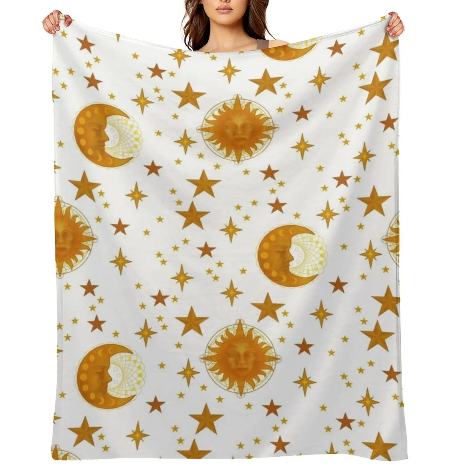 Bohemian 90's Sun and Moon Celestial Pattern Throw Blanket Luxury Designer Winter beds Large for babies Blankets
Bohemian 90's Sun and Moon Celestial Pattern Throw Blanket Luxury Designer Winter beds Large for babies Blankets