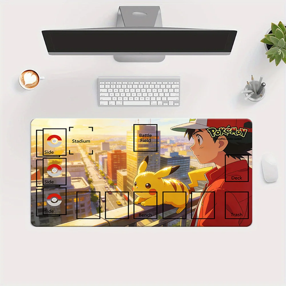 Pokemon Ash & Pikachu City Sunset View TCG Playmat with Full Card Zones Gaming Mouse Pad Desk Mat
Pokemon Ash & Pikachu City Sunset View TCG Playmat with Full Card Zones Gaming Mouse Pad Desk Mat