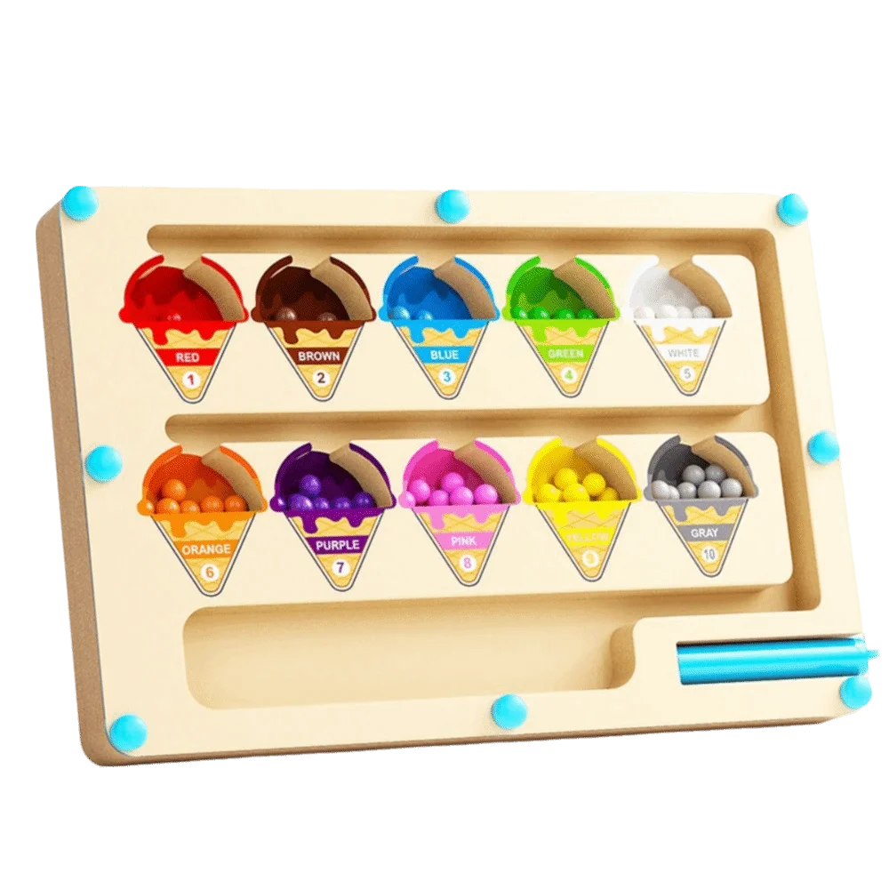 Wooden Board Magnetic Maze Magnetic Beads Counting Puzzle Magnetic Color Sorting Maze Fine Motor Skills Color Sorting
Wooden Board Magnetic Maze Magnetic Beads Counting Puzzle Magnetic Color Sorting Maze Fine Motor Skills Color Sorting